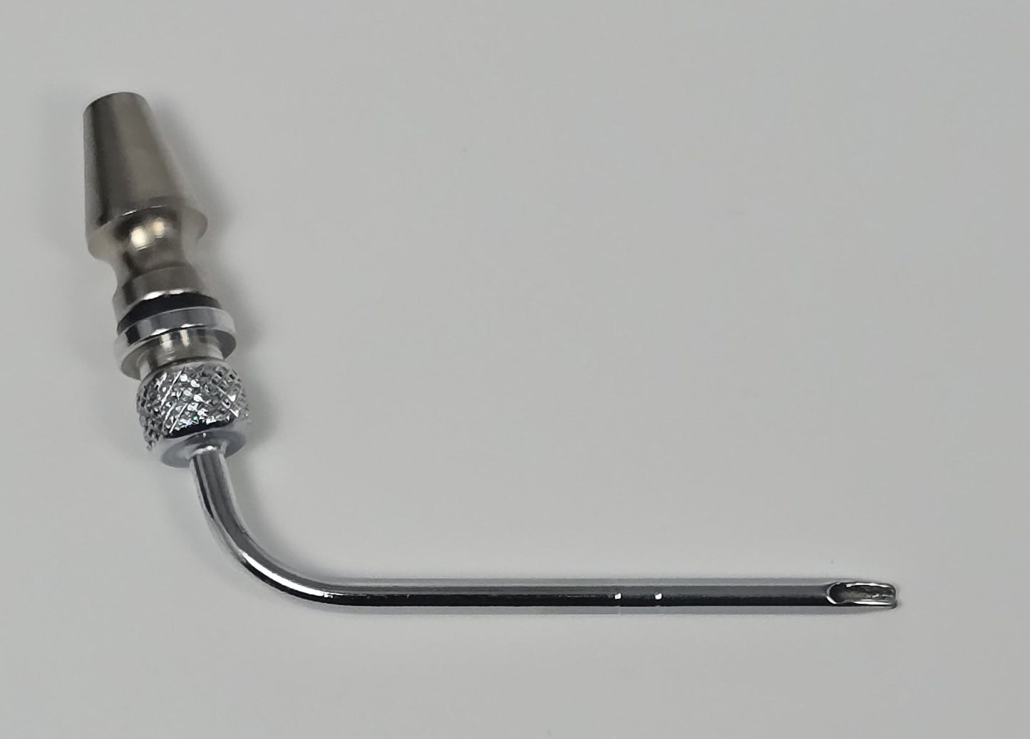 11018 Arterial Tube 2" Curved Slip Hub Indented Tie-off Full-Flow