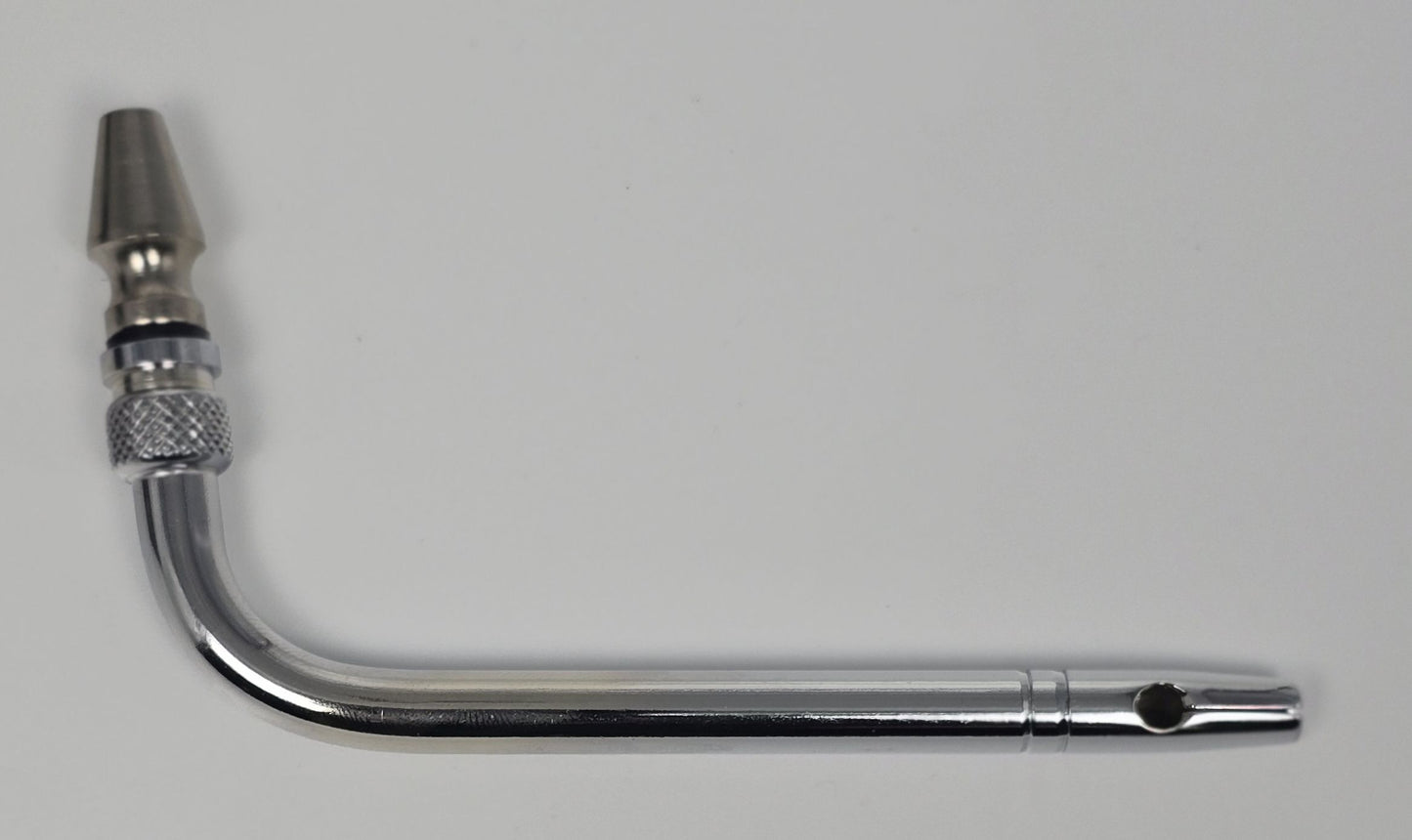 101 Carotid Tube Arterial Tube 4" Curved Slip Hub Indented Tie-off