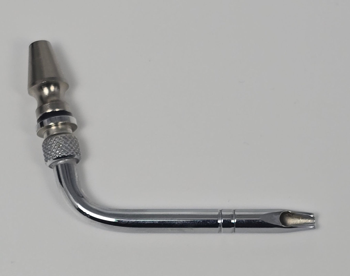 11014 Arterial Tube 2" Curved Slip Hub Indented Tie-off Full-Flow