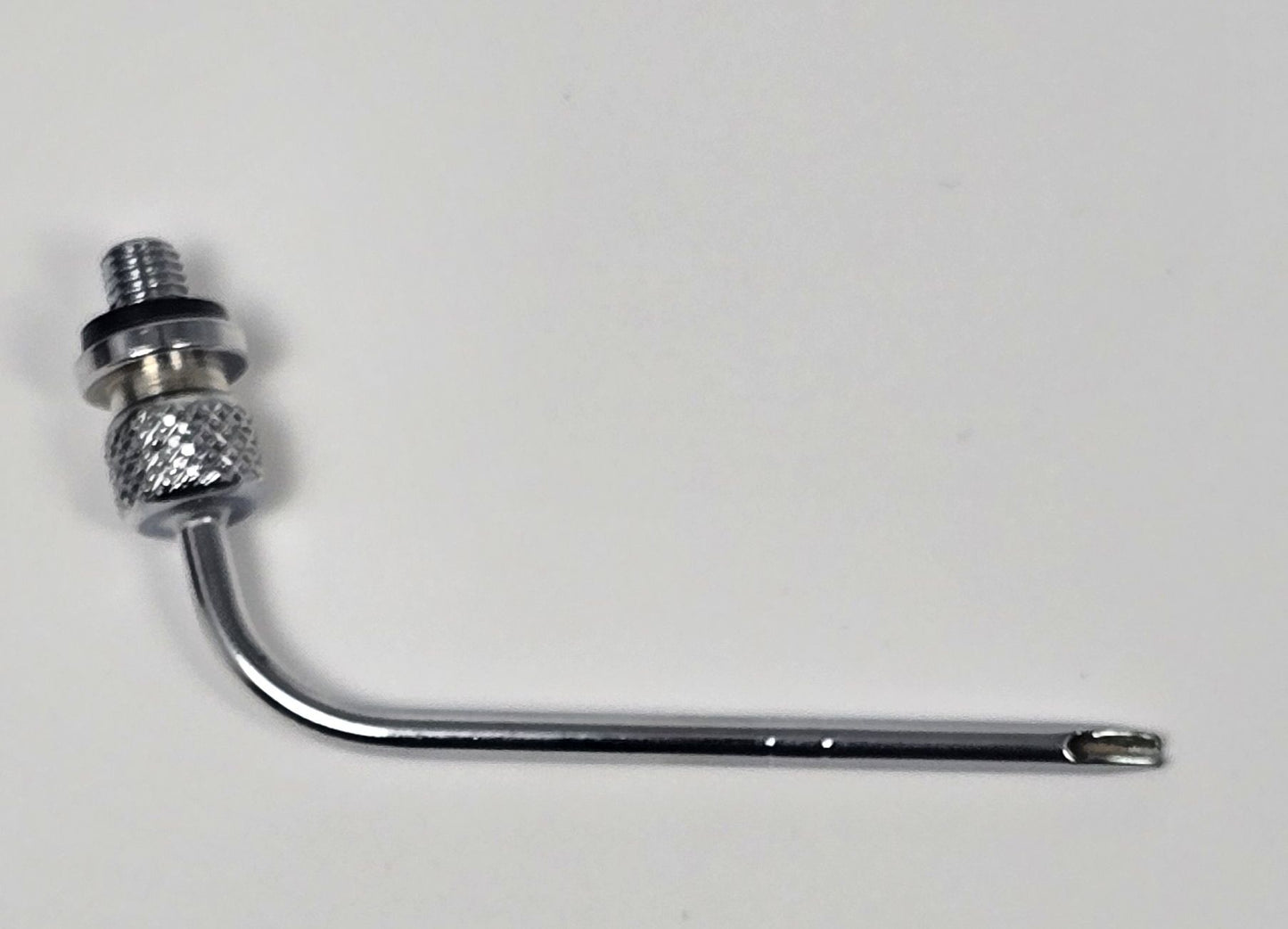 11017 Arterial Tube 2" Curved Threaded Hub Indented Tie-off Full-Flow