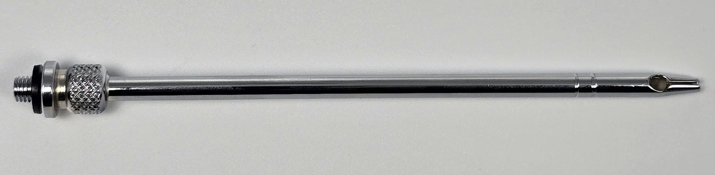 905 Arterial Tube 4" Straight Threaded Hub Indented Tie-off Slotted Vent