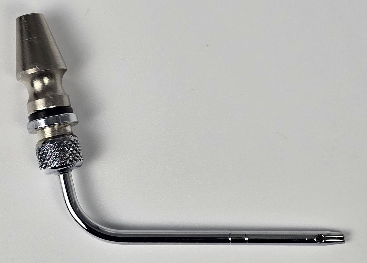 934-S Arterial Tube 2" Curved Slip Hub Indented Tie-off Slotted Vent