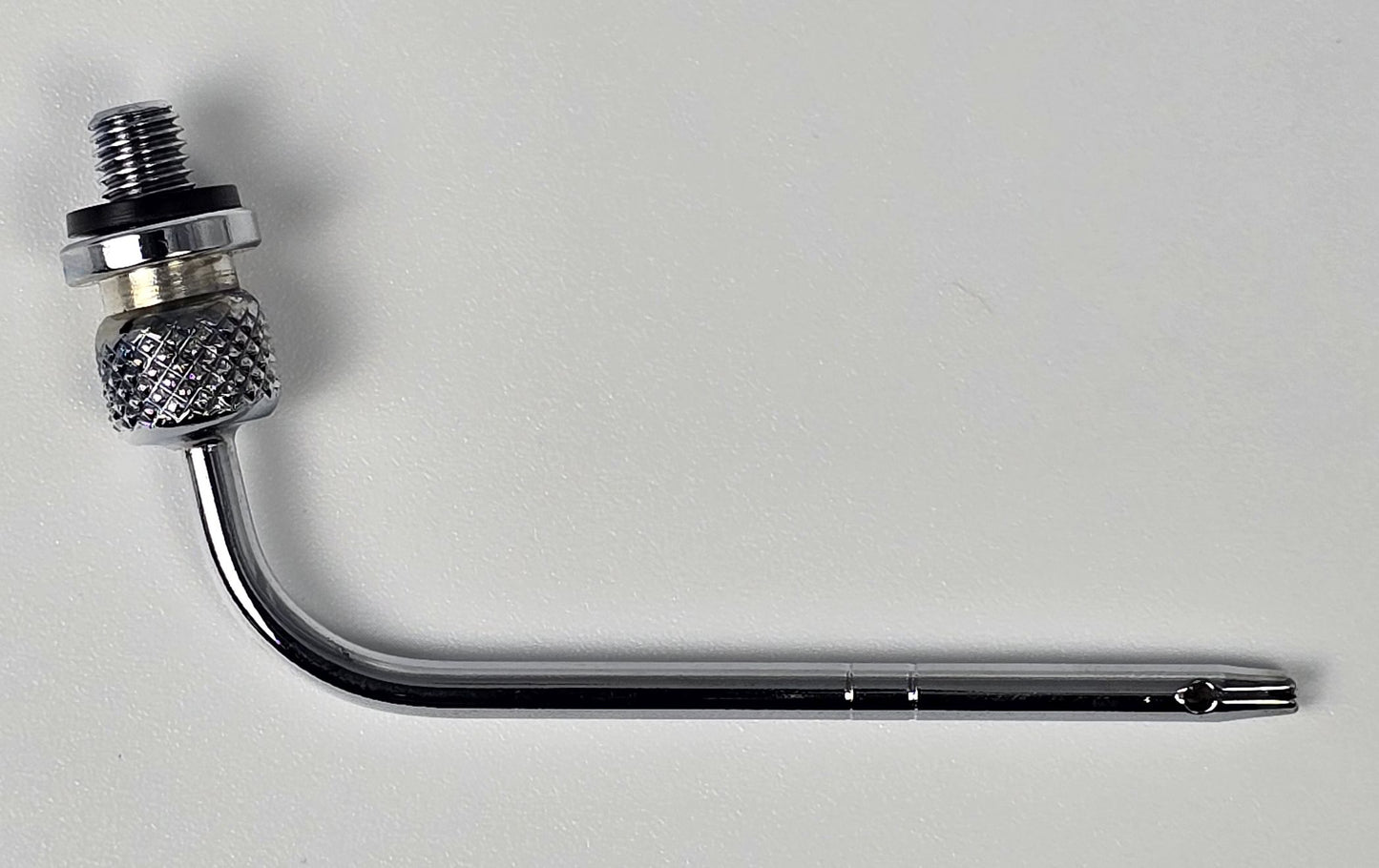 934-T Arterial Tube 2" Curved Threaded Hub Indented Tie-off Slotted Vent