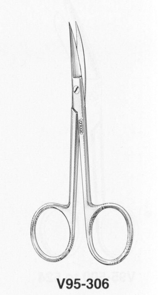 V95-306 Curved Cuticle Shear - 4 1/8" — 1195