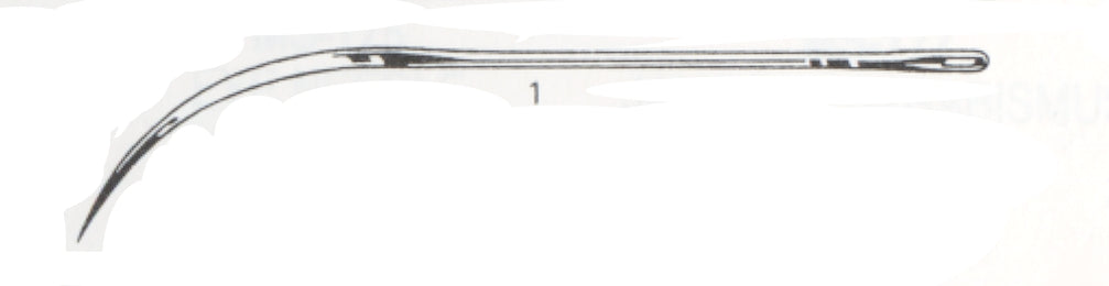 5 Regular Half Curved Stainless Steel Suture Needles 1820-1 — 5 Regular Surgeon Half Curved 1820-1
