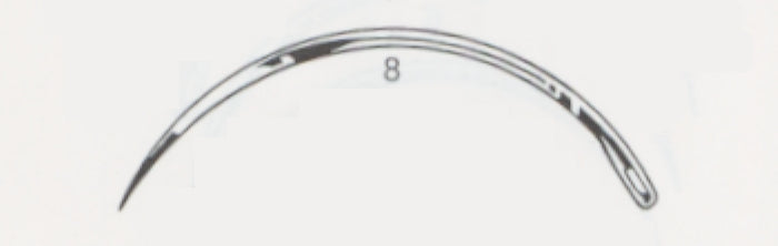 Regular Surgeon Suture Needle 3/8 Circle Size 8 — 2 Regular Surgeon 3/8 Circle 1822-8