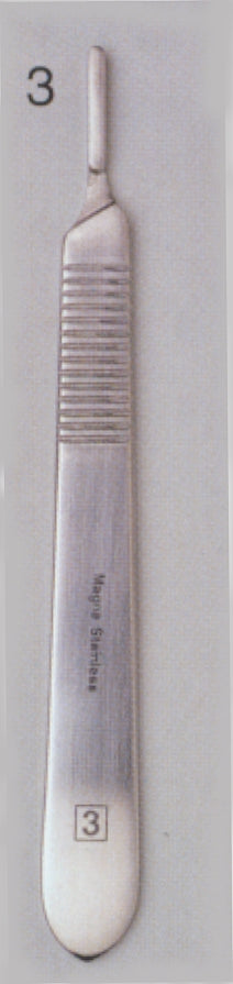Scalpel Handle #3 - Stainless Steel — 3H