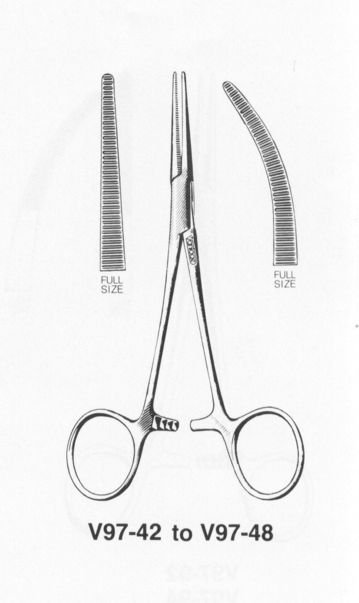 V97-42 Crille Forceps, 5.5 in Straight — 506