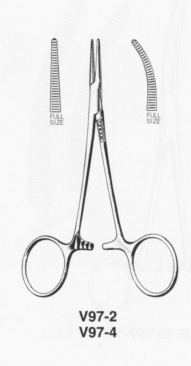 V97-2 Halstead Mosquito Forceps, 5 in - Straight — 515