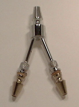 607 Y Slip Hubs - Dual Stopcock Adapter
