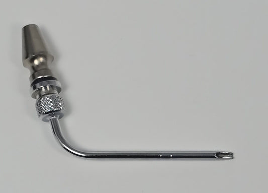 11018 Arterial Tube 2" Curved Slip Hub Indented Tie-off Full-Flow