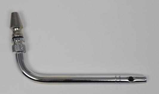 101 Carotid Tube Arterial Tube 4" Curved Slip Hub Indented Tie-off