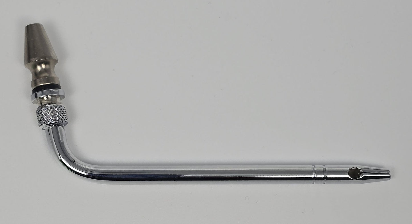 102 Carotid Tube Arterial Tube 4" Curved Slip Hub Indented Tie-off