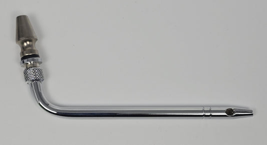 102 Carotid Tube Arterial Tube 4" Curved Slip Hub Indented Tie-off