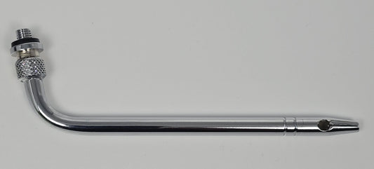 103 Carotid Tube Arterial Tube 4" Curved Threaded Hub Indented Tie-off