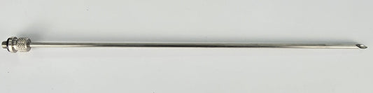 Hypodermic Needle 1/8" OD x 9" WL, Threaded Mount, Stainless Steel — 1046