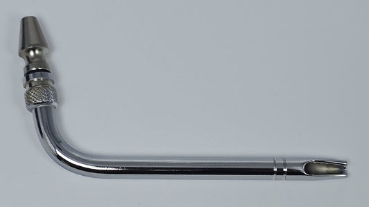 11004 Arterial Tube 4" Curved Slip Hub Indented Tie-off Full-Flow