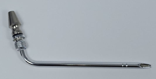 11006 Arterial Tube 4" Curved Slip Hub Indented Tie-off Full-Flow