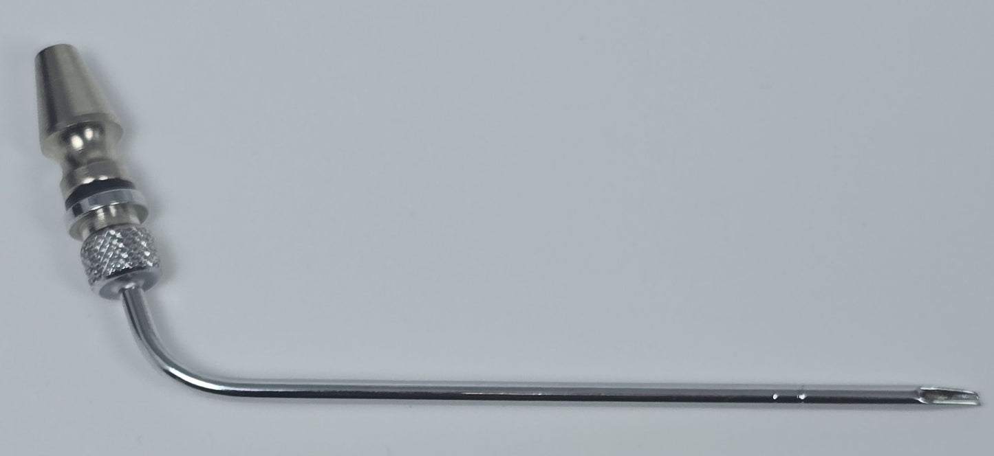 11008 Arterial Tube 4" Curved Slip Hub Indented Tie-off Full-Flow