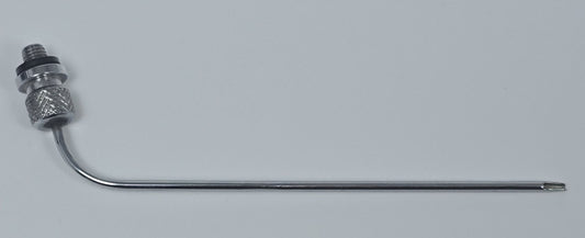 11009 Arterial Tube 4" Curved Threaded Hub Indented Tie-off Full-Flow