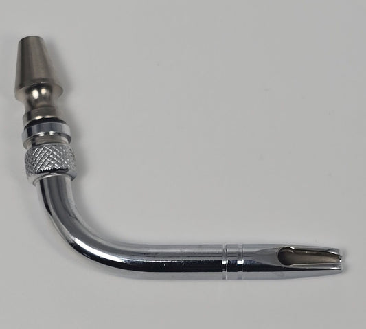 11012 Arterial Tube 2" Curved Slip Hub Indented Tie-off Full-Flow