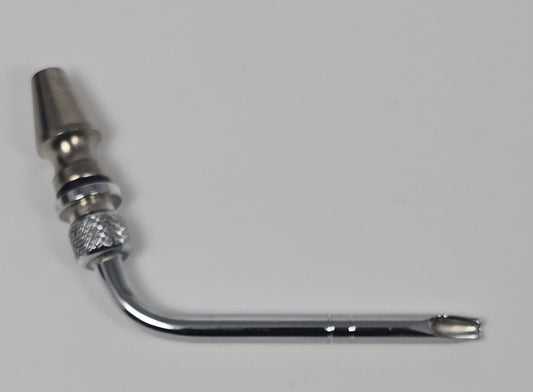 11016 Arterial Tube 2" Curved Slip Hub Indented Tie-off Full-Flow