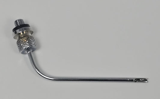 11019 Arterial Tube 2" Curved Threaded Hub Indented Tie-off Full-Flow