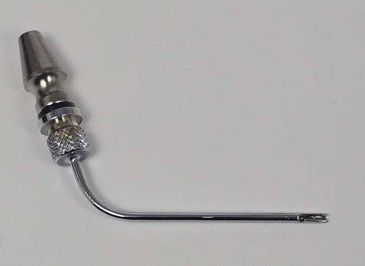 11020 Arterial Tube 2" Curved Slip Hub Indented Tie-off Full-Flow