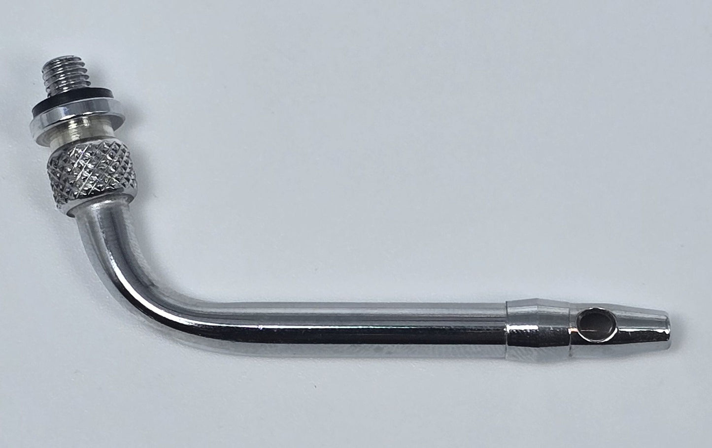 349-A Arterial Tube 2" Curved Threaded Hub Indented Tie-off Triple Vent Extension