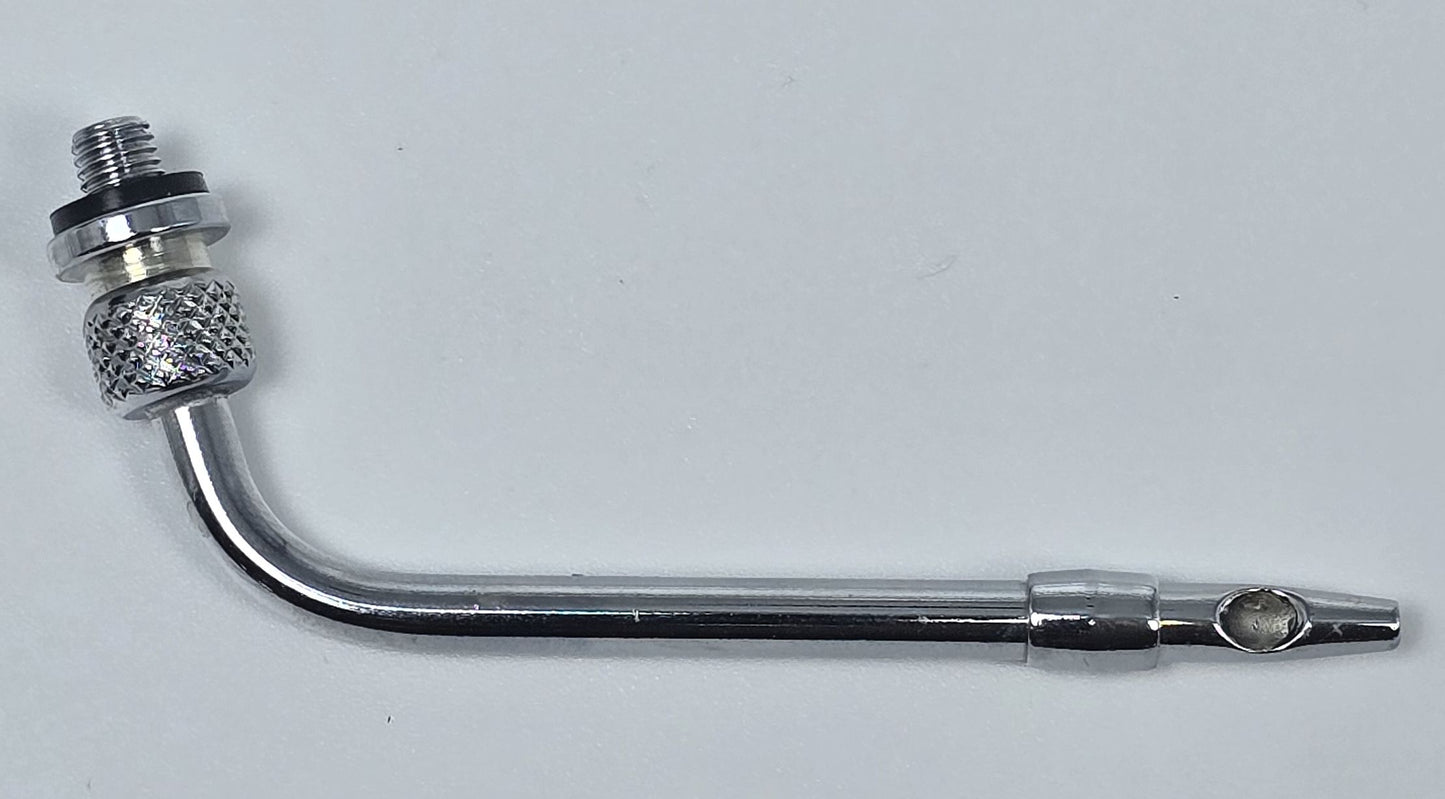 349-B Arterial Tube 2" Curved Threaded Hub Indented Tie-off Triple Vent Extension