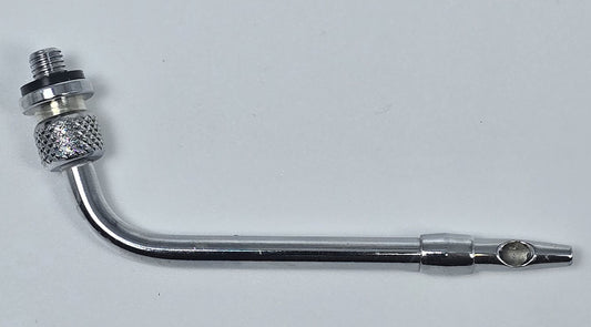 349-B Arterial Tube 2" Curved Threaded Hub Indented Tie-off Triple Vent Extension