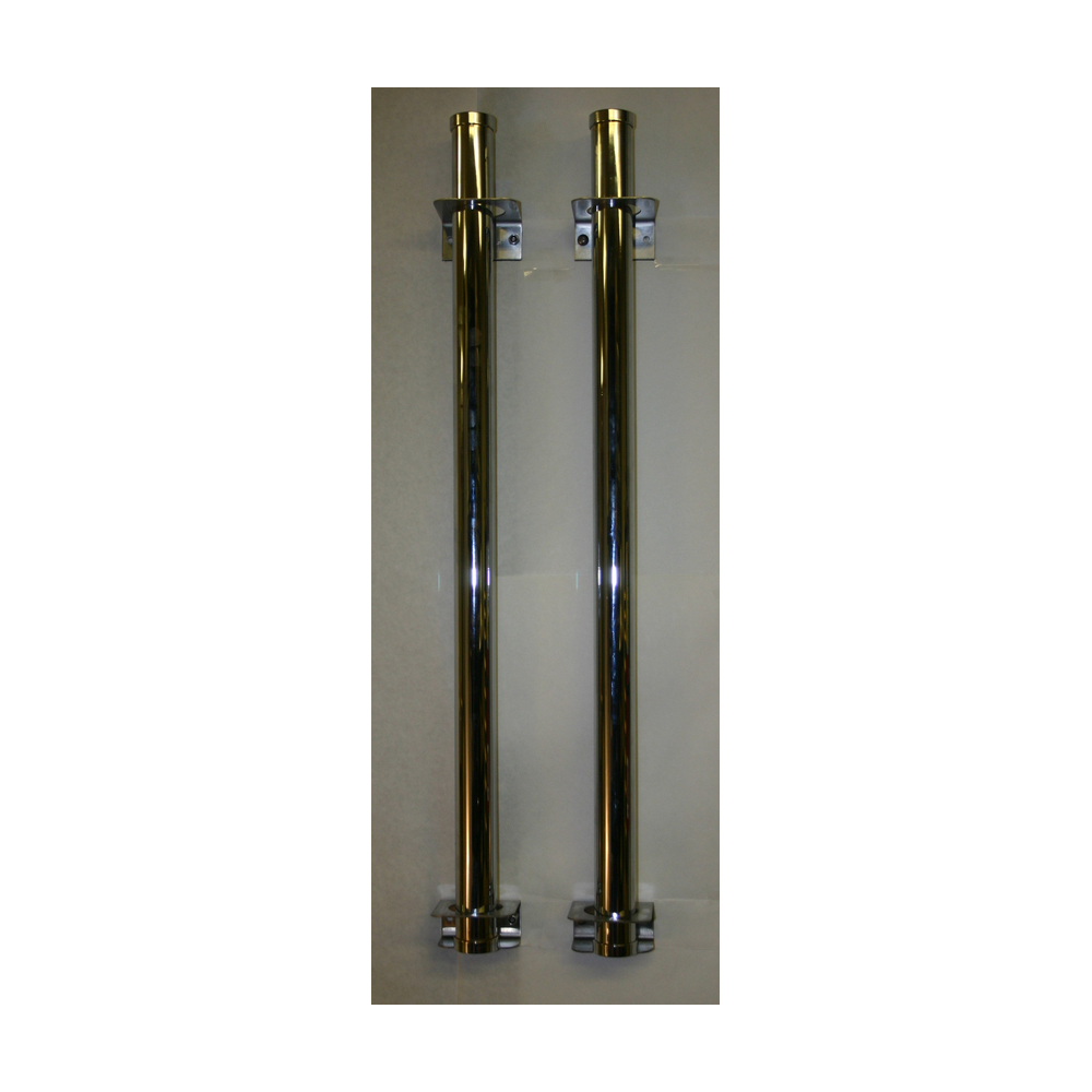 Sanitube Vertical 30" x 1.5" Brass Chrome Plated — 1041 SANITUBE VERTICAL