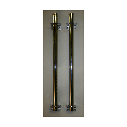 Sanitube Vertical 30" x 1.5" Brass Chrome Plated — 1041 SANITUBE VERTICAL