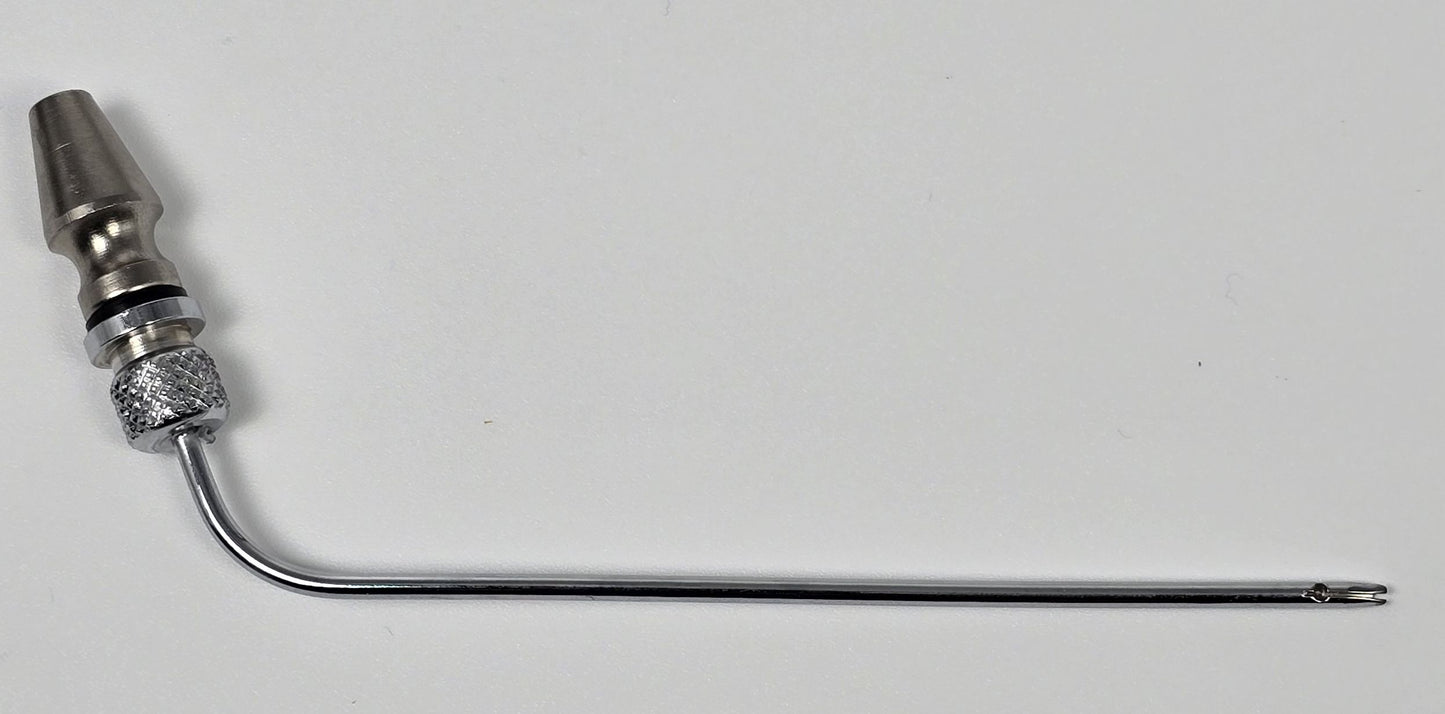 903-C Arterial Tube 4" Curved Slip Hub No Tie-off Slotted Vent