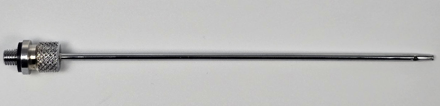 907 Arterial Tube 4" Straight Threaded Hub No Tie-off Slotted Vent