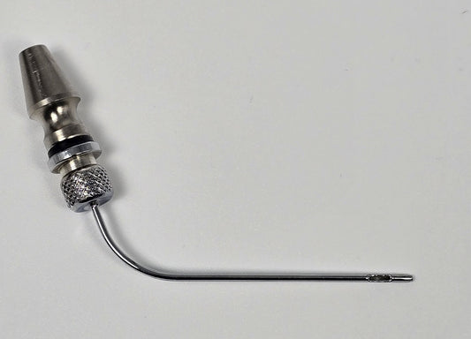 927 Arterial Tube 2" Curved Threaded Hub No Tie-off Probe Tip