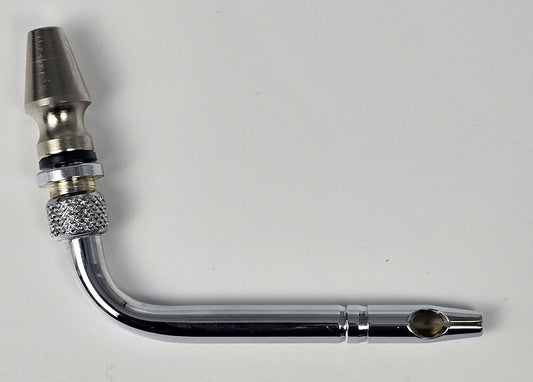 930-S Arterial Tube 2" Curved Slip Hub Indented Tie-off Slotted Vent