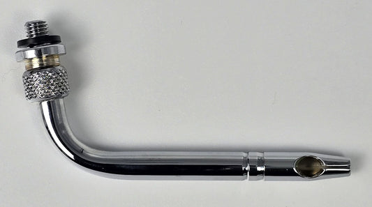 930-T Arterial Tube 2" Curved Threaded Hub Indented Tie-off Slotted Vent