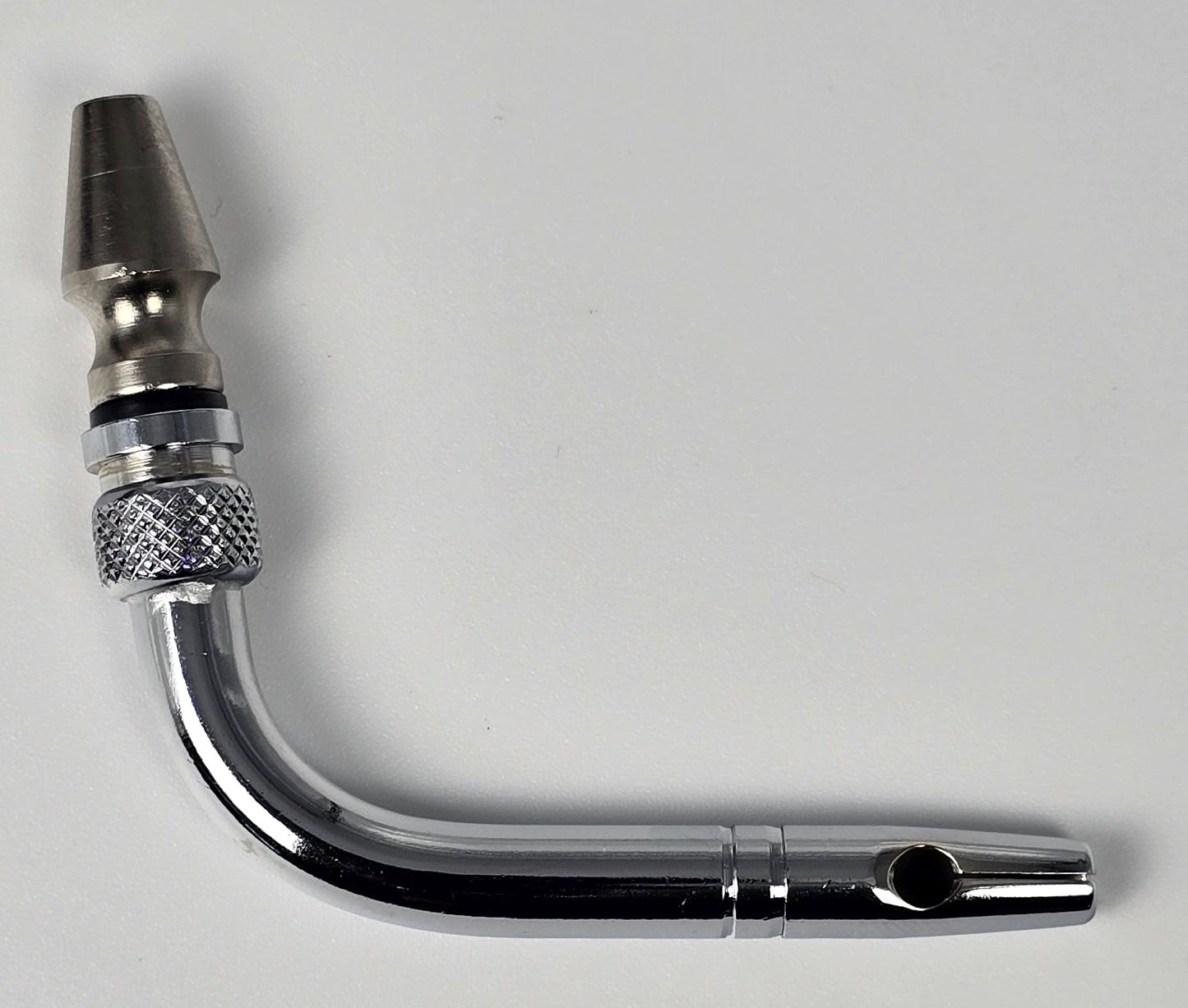 931-S Arterial Tube 2" Curved Slip Hub Indented Tie-off Slotted Vent