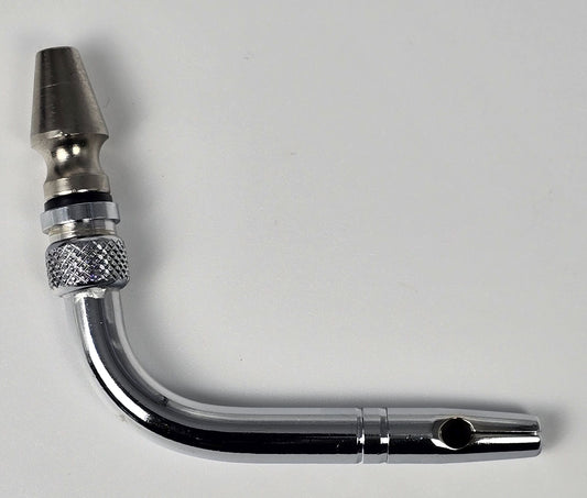 931-S Arterial Tube 2" Curved Slip Hub Indented Tie-off Slotted Vent