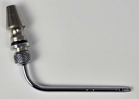 934-S Arterial Tube 2" Curved Slip Hub Indented Tie-off Slotted Vent