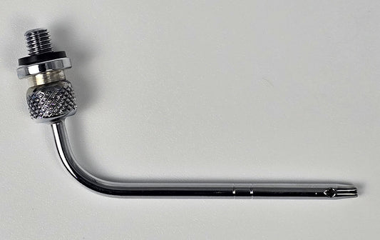 934-T Arterial Tube 2" Curved Threaded Hub Indented Tie-off Slotted Vent