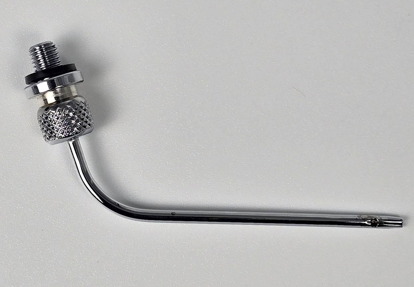 935-T Arterial Tube 2" Curved Threaded Hub Indented Tie-off Slotted Vent